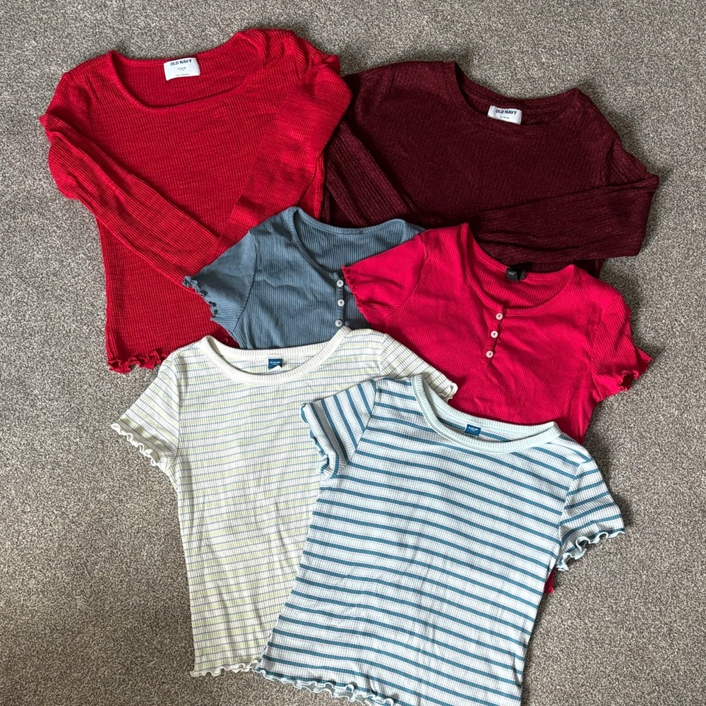Lot of 6 Girls shirts